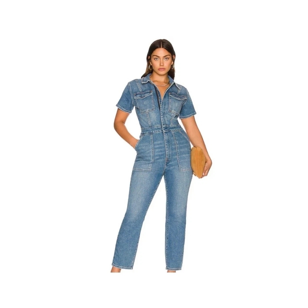 Good American Denim Jumpsuit Size 4
